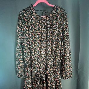 Black and floral print Loft Dress size 24